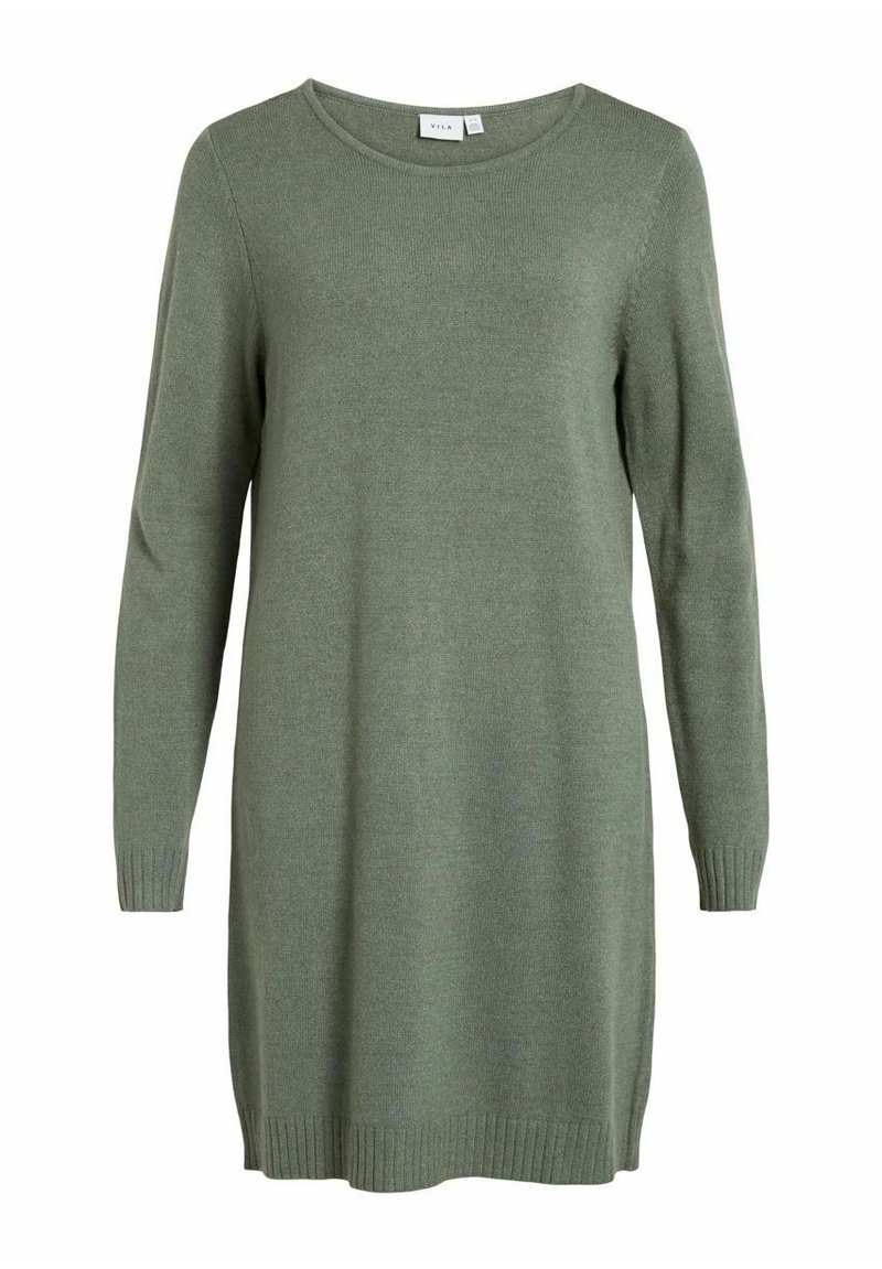 Vila Viril-Vestido Largo De Cuello Redondo L/S Midi-Noos Mujer