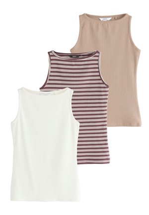 Next, 3 PACK - Débardeur - chocolate brown