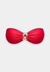 PALERMO RING FRONT BANDEAU - Bikini-Top - cosmo red