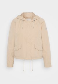 ONLSKYLAR HOOD SPRING JACKET - Letná bunda - white pepper