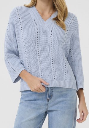 Strickpullover - light blue