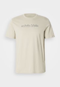 Print T-shirt - moss gray