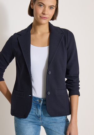 Cecil, BLAZER MIT STRUKTUR IN UNIFARBE - Blazer - urban dark blue