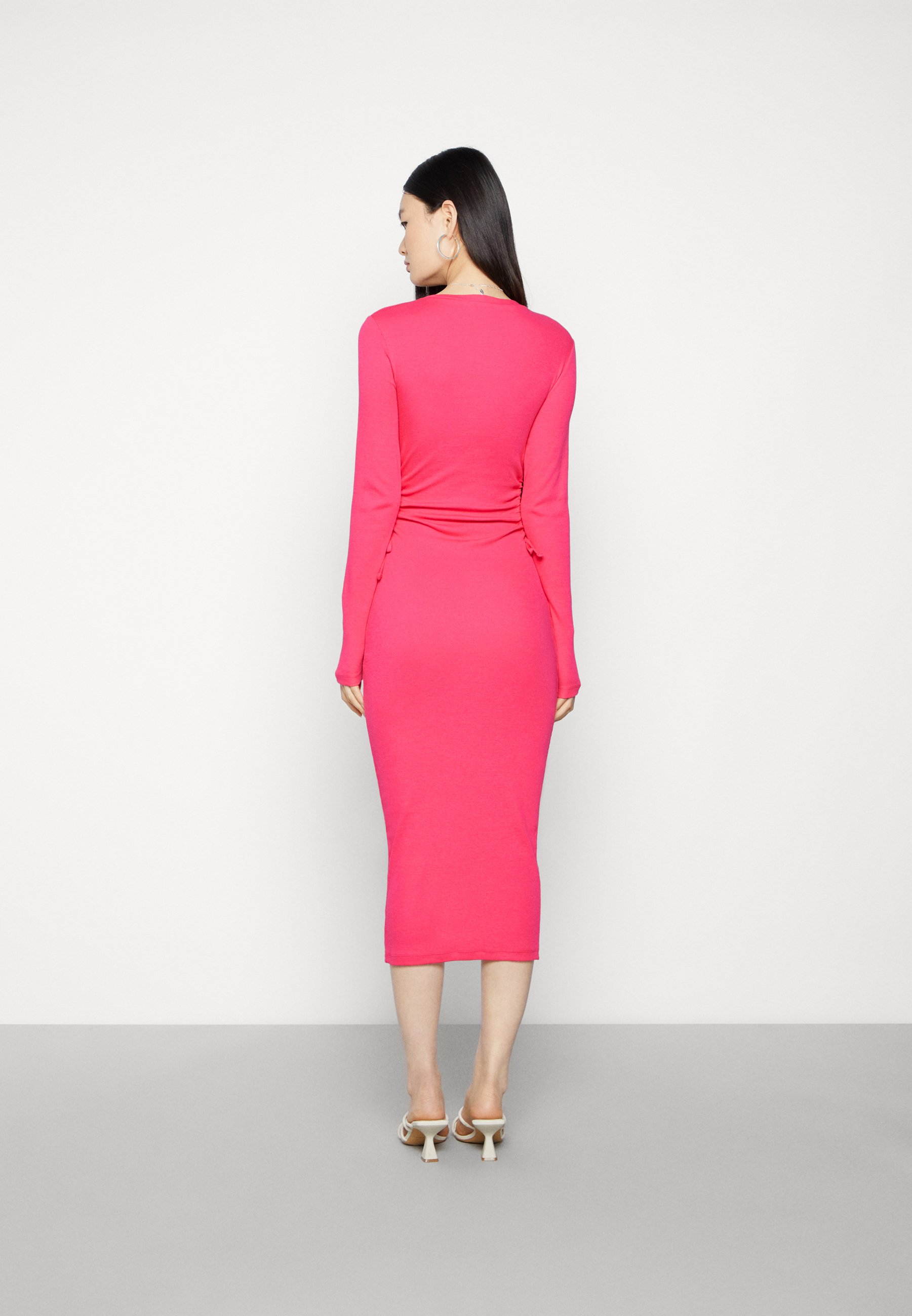 Envii - Party Dresses - Beetroot Purple - Enally LS Hole Dress 5314 - Dresses
