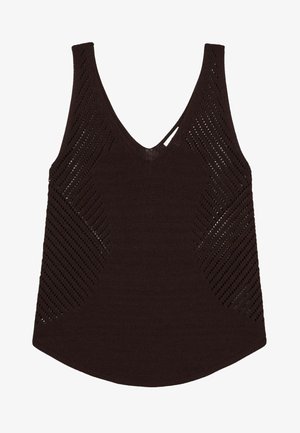 Reiss REGULAR FIT HELENA OPEN - Top - chocolate brown