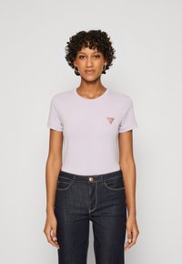Guess MINI TRIANGLE TEE - T-shirt basic - new light lilac