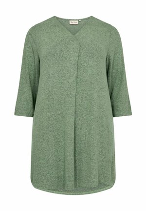 SIMONE  - Camiseta de manga larga - green melange