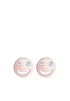 SPARKLING HAPPY FACE - MIT KRISTALLEN VON SWAROVSKI® - Øreringe - roségold-coloured