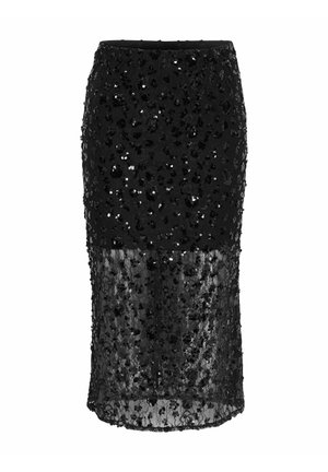 ONLY, SKIRT ONLCELY SKIRT MIDI SKIRT - Jupe crayon - black
