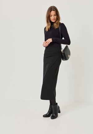 Tamaris Kõrge kontsaga poolsaapad - black matt