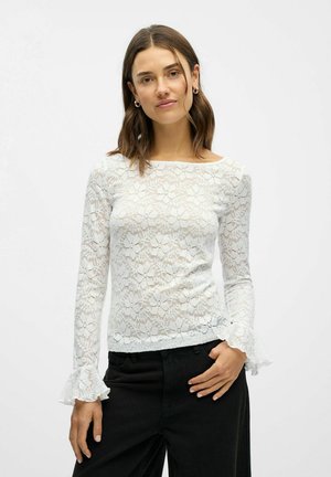 SPITZEN - Langærmet T-shirt - cloud dancer