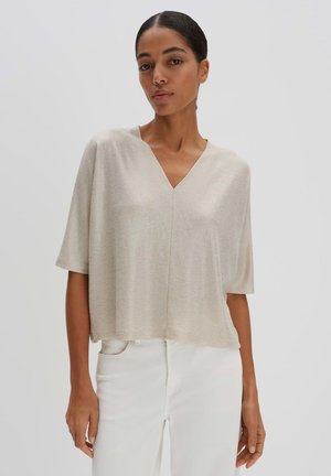 someday. LOCKERE PASSFORM V-AUSSCHNITT - Basic T-shirt - natural glaze