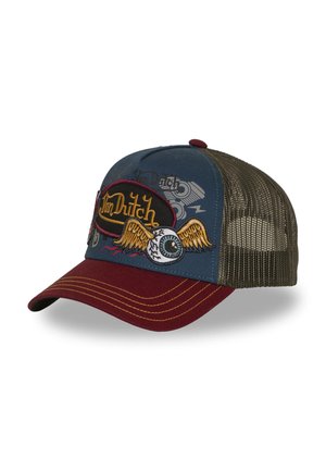 Von Dutch, CASQUETTE TRUCKER FILET AVEC PATCH ET PRINT PATCHES20 - Casquette - bleu