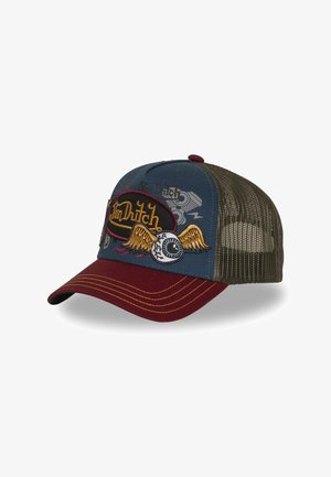Von Dutch, CASQUETTE TRUCKER FILET AVEC PATCH ET PRINT PATCHES20 - Casquette - bleu