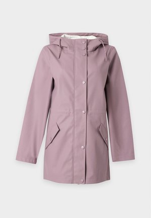 Vero Moda, VMMALOU COATED JACKET - Vodotesná bunda - elderberry