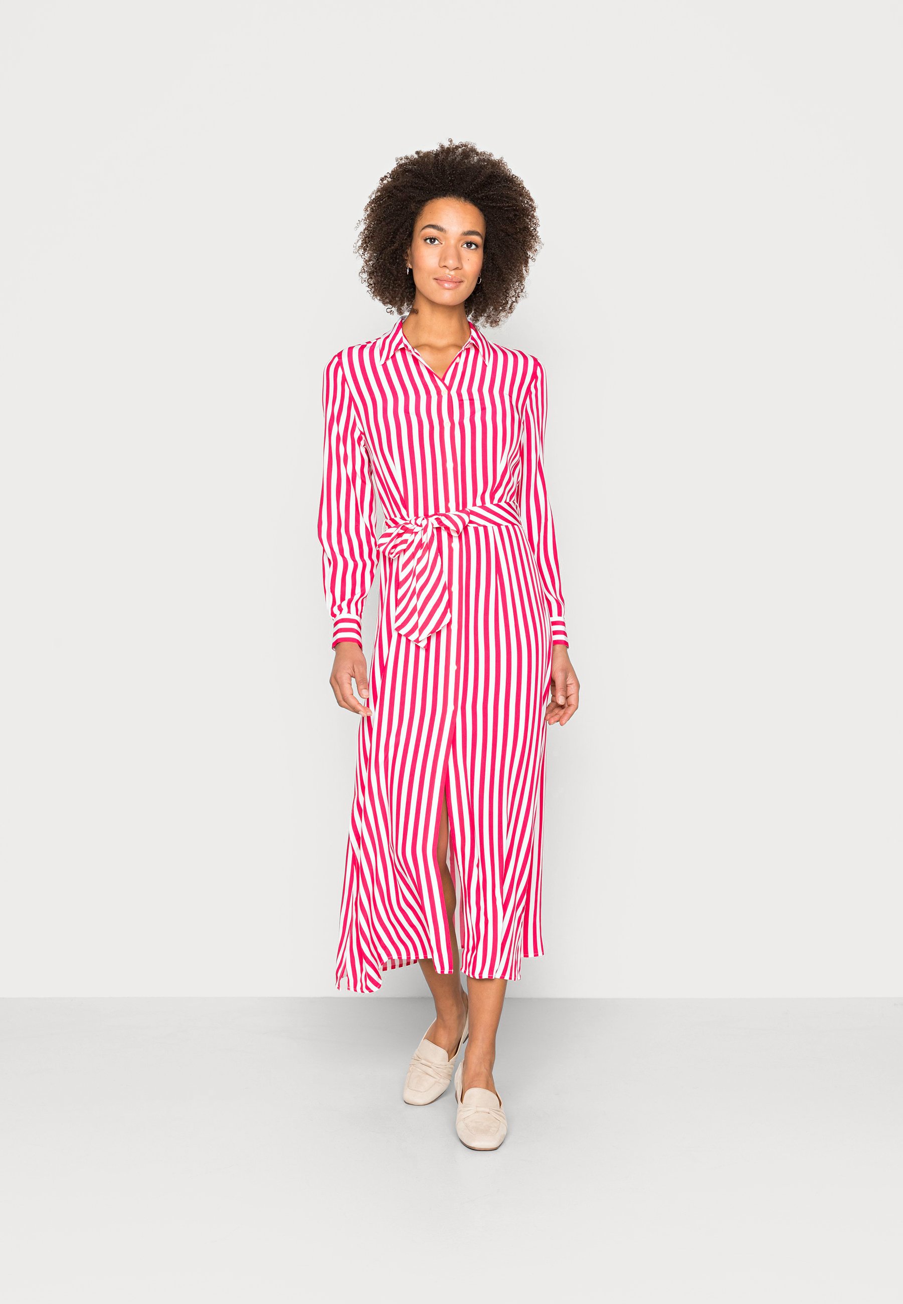 tommy hilfiger pink shirt dress