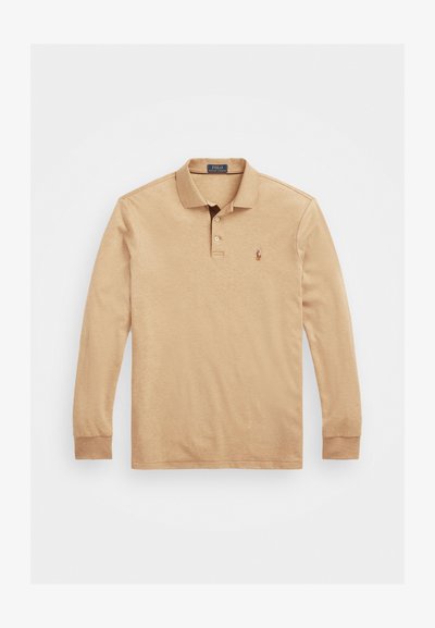 Polo Ralph Lauren CUSTOM SLIM FIT SOFT COTTON POLO SHIRT - Pikkade varrukatega topp - camel