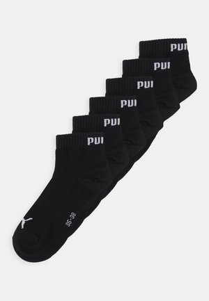 QUARTER PLAIN 6 PACK UNISEX - Calcetines de deporte - black
