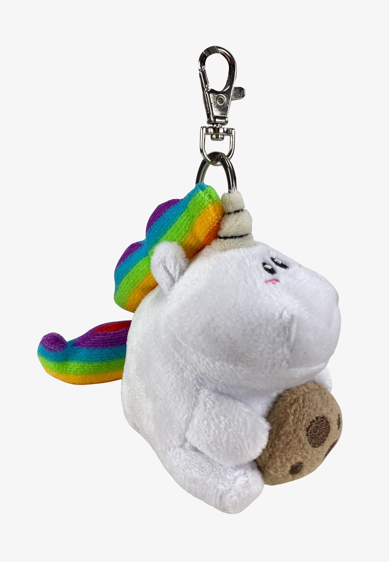 Pummeleinhorn FRIENDS - EINHORN MIT KEKS PLÜSCH - Keyring - weiß