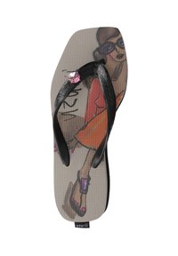 Uzurii BEACH COCKTAIL MID HEEL  - Tongs - taupe