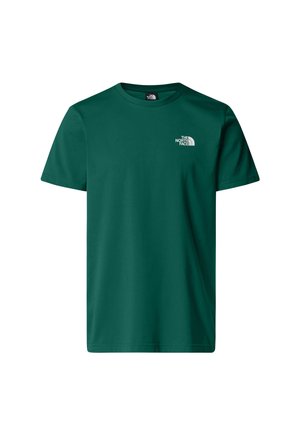The North Face, M EVOLUTION SIMPLE DOME REGULAR SHORT SLEEVE TEE - T-Shirt basic - evergreen tnf white