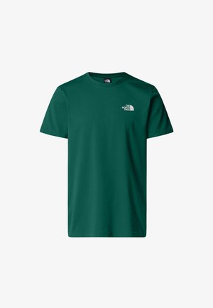 The North Face, M EVOLUTION SIMPLE DOME REGULAR SHORT SLEEVE TEE - T-shirt basic - evergreen tnf white