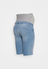 MAMALICIOUS Farkkushortsit - light-blue denim