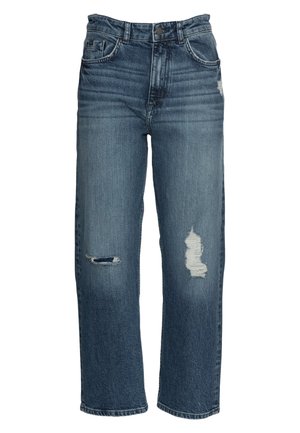 Straight leg -farkut - dark-blue denim