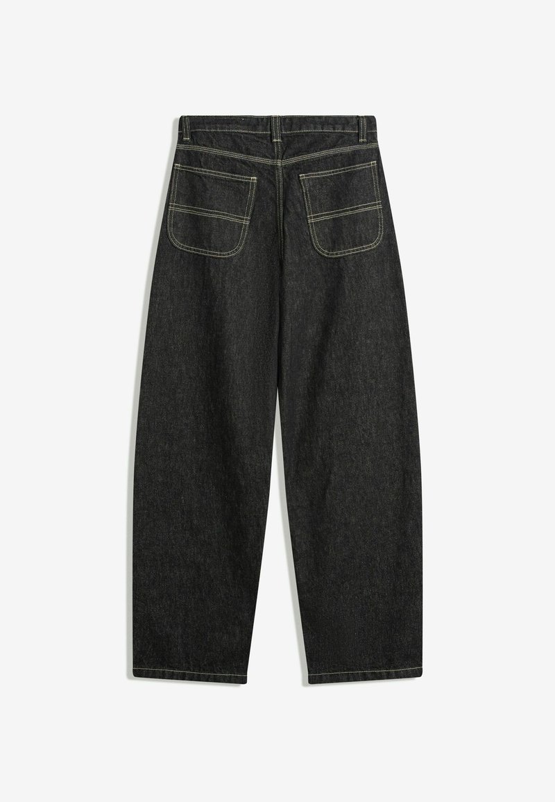 Bershka BALLOON FIT Jeans baggy mottled dark grey/grigio scuro