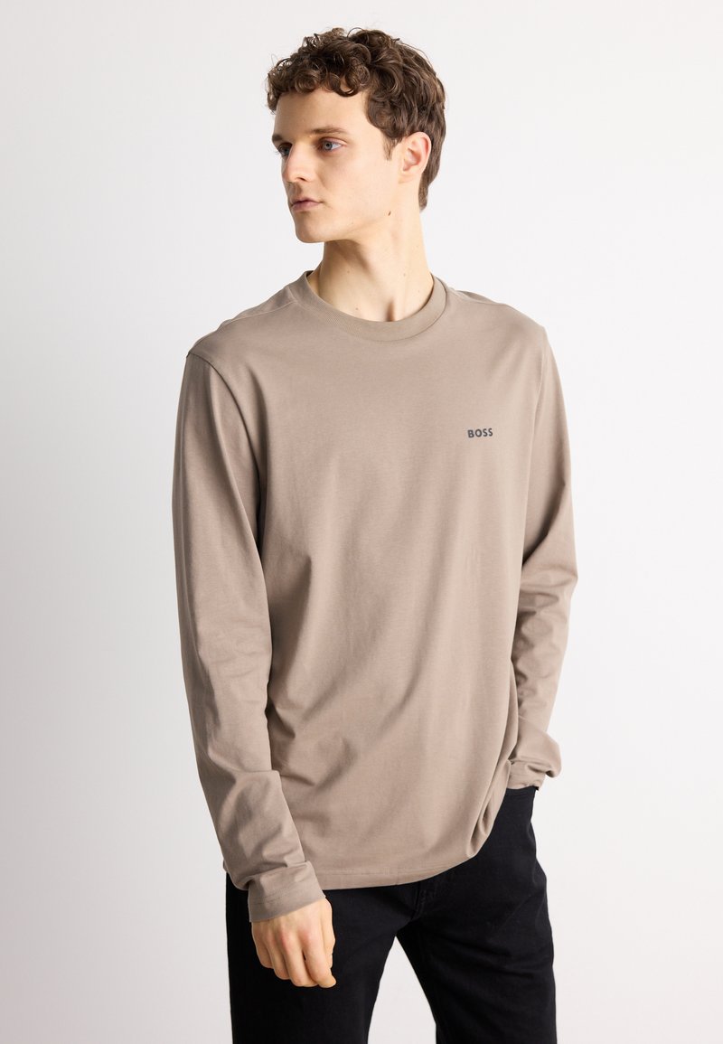 BOSS - TEE LONG - Tops ar garām piedurknēm - light/pastel green, Palielināt