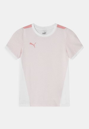 INDIVIDUAL LIGA GIRLS TEE - Triko s potiskem - puma white/peony