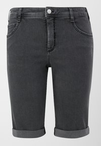 Triangle IM USED LOOK - Jeansshort - dunkelgrau