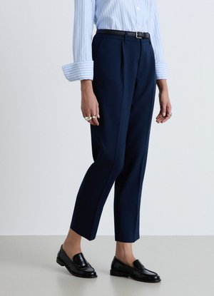 Calliope, PANTALONE LUNGO TINTA UNITA - Chino - blu notte