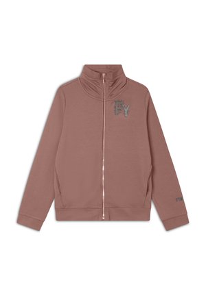 Sudadera con cremallera - light mahogany