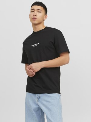 Jack & Jones JORVESTERBRO CREW NECK - T-shirts print - black