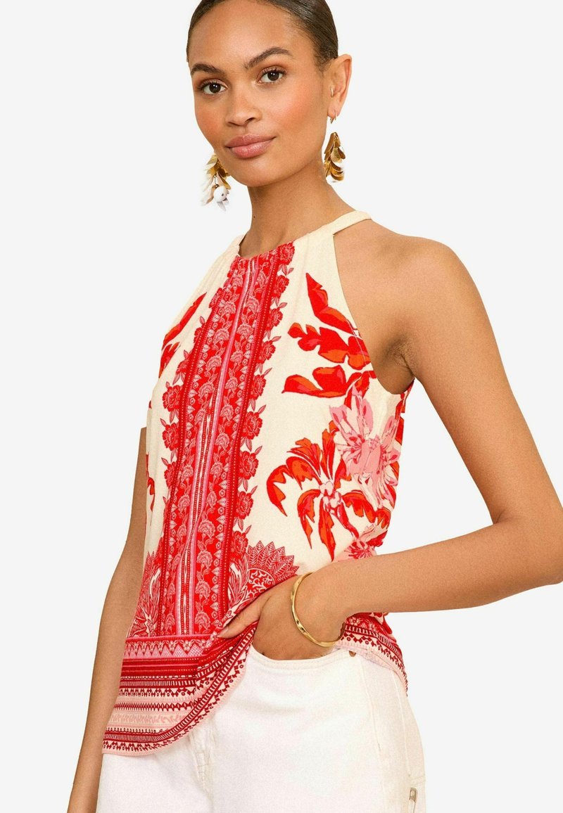 Love & Roses Tops - red paisley