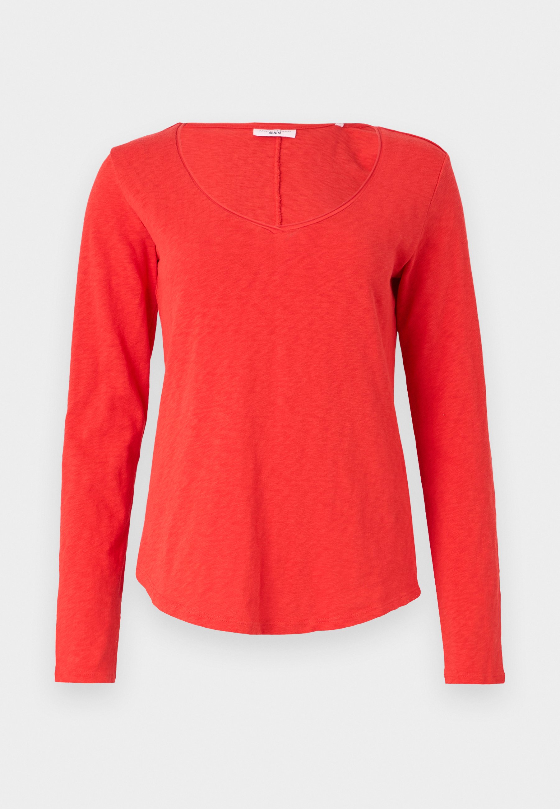 売れ筋商品|||マルコポーロ デニム Tシャツ レディース トップス LONGSLEEVE - Long sleeved top - vermillion red マルコポーロ デニム レディース Tシャツ トップス LONG SLEEVE