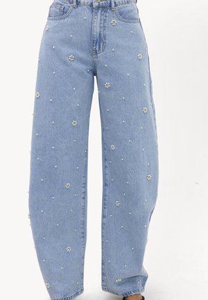 LOAVIES, WILD FLOWER SOUL - Wide Leg - blue