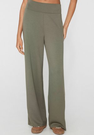 SOFT TOUCH PALAZZO - Teplákové kalhoty - green