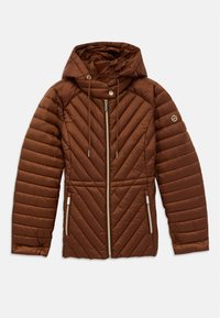 DRAWSTRING CHEVRON - Light jacket - caramel