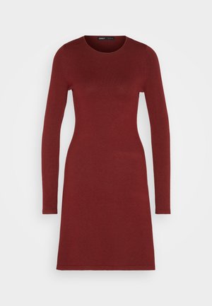 ONLY, Knitted ONLNEW Short - Рокля тип пуловер - cabernet