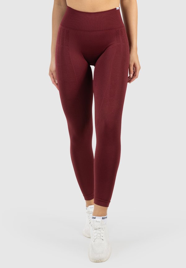 LAYNE V-SHAPE SEAMLESS INVISIBLE SCRUNCH - Tights - bordeaux