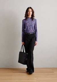 Scotch & Soda ALL OVER PRINTED MOCK NECK - Longsleeve - lake blue