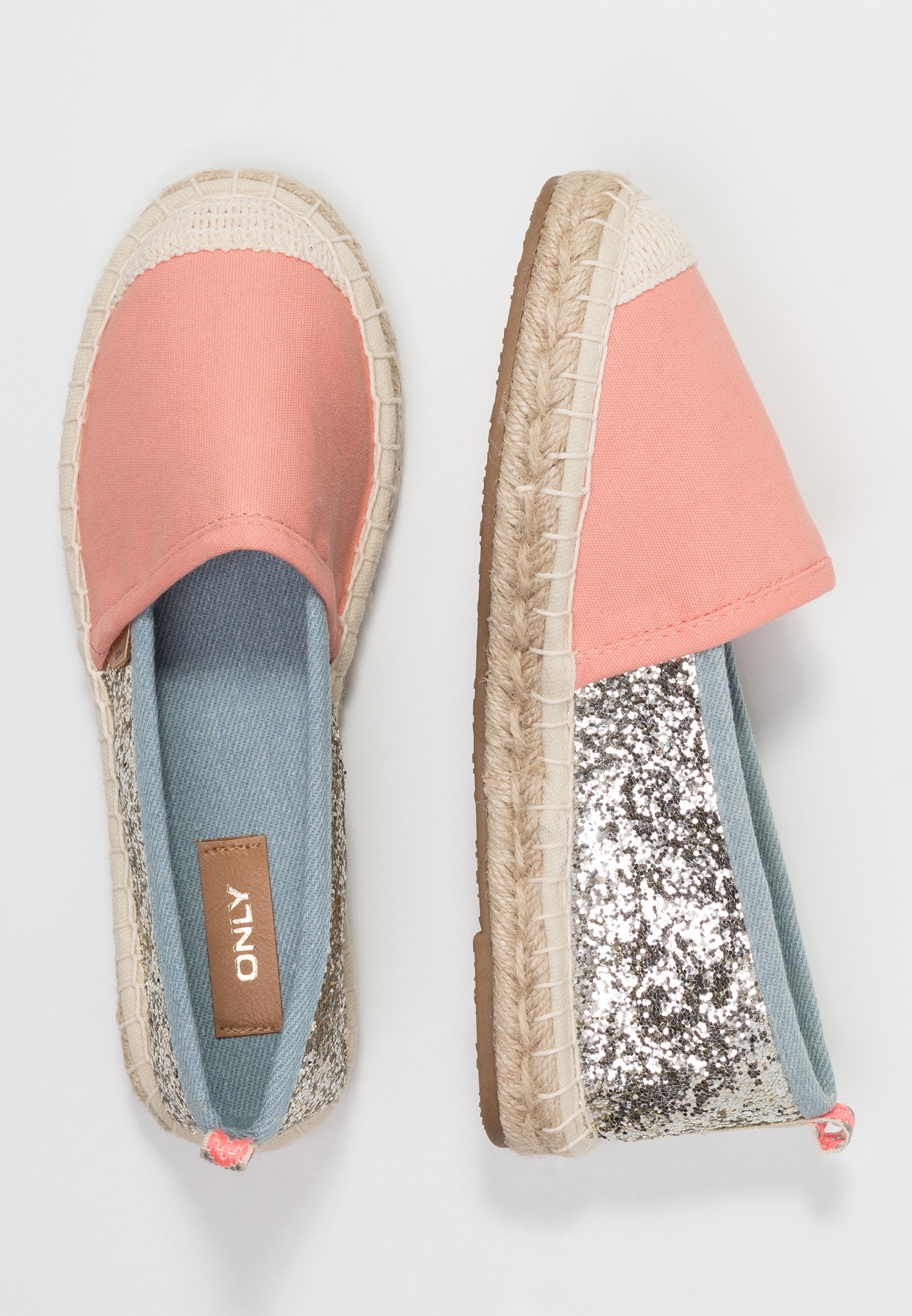 ONLEVA GLITTER Espadrillos peachmulticolor ONLEVA GLITTER Espadrillos peachmulticolor