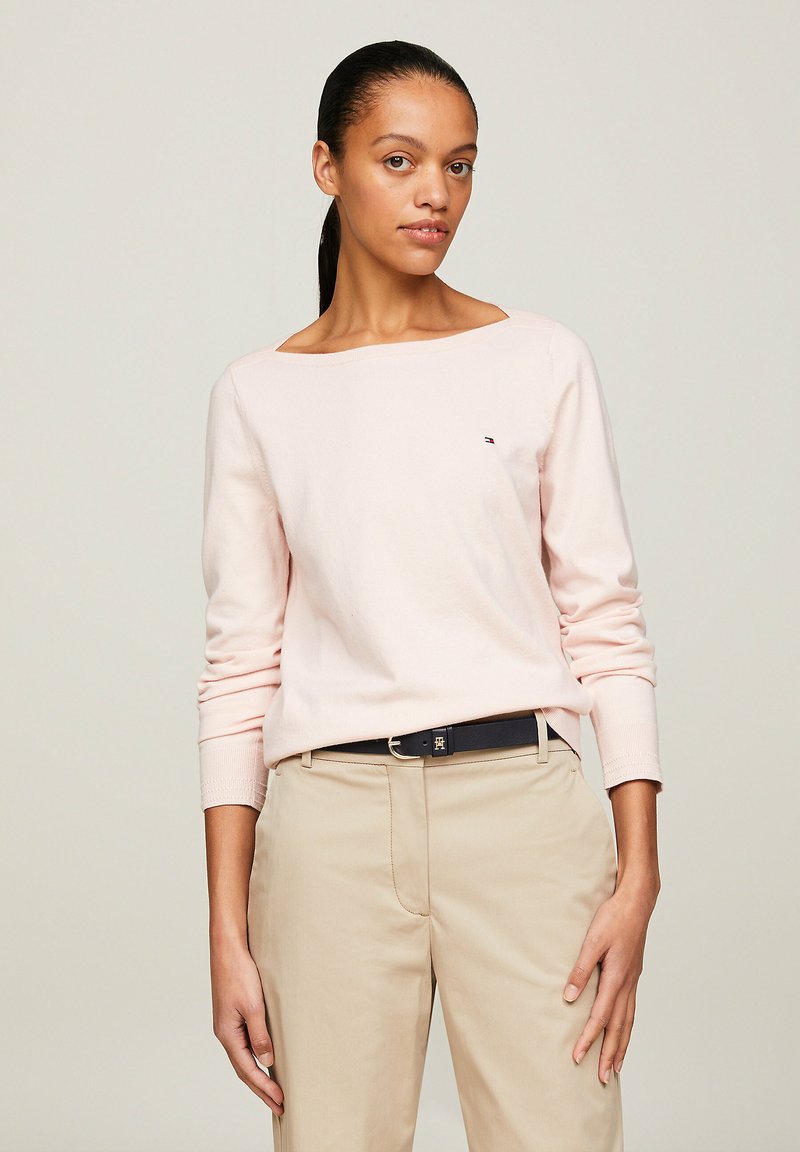 Tommy Hilfiger STITCH BOAT - Maglione - whimsy pink