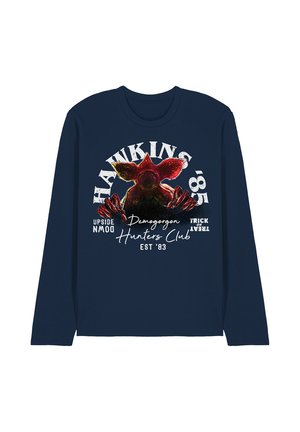 NETFLIX, STRANGER THINGS HAWKINS '85 DEMOGORGON HUNTERS - Langarmshirt - dark blue