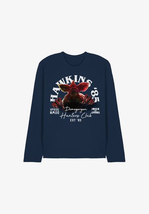NETFLIX, STRANGER THINGS HAWKINS '85 DEMOGORGON HUNTERS - Long sleeved top - dark blue