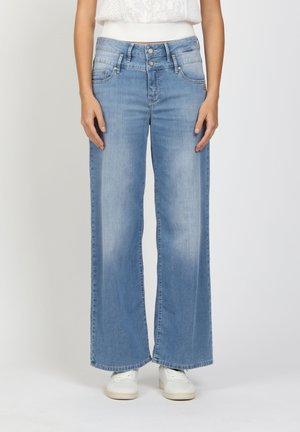 Gang, GANG JEANS WIDE FIT 94CARA - Wide Leg - light midblue