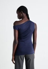 Weekday HERA DRAPE - Débardeur - dark blue