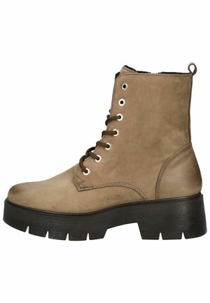 Botines con plataforma - taupe braun